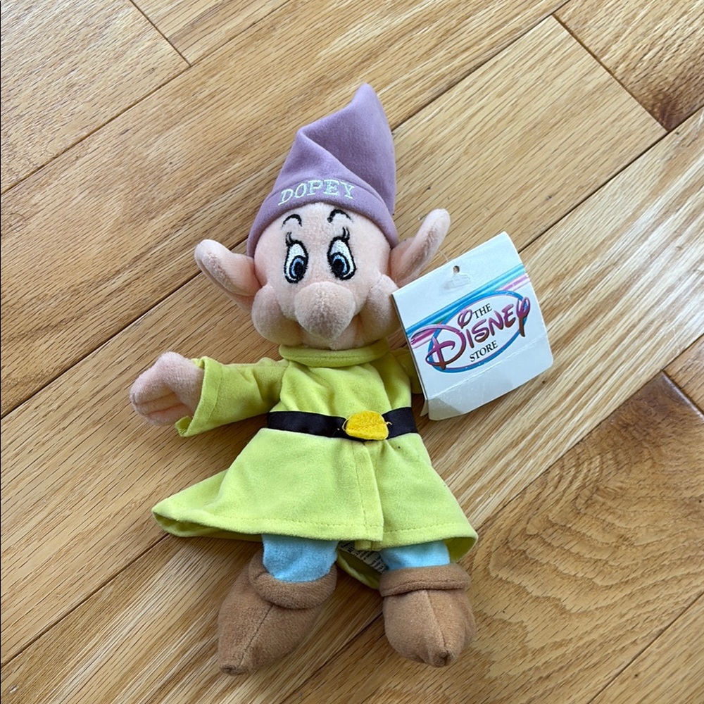 The Disney Store Vintage Dopey Plush Toy - With Tags